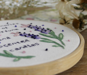 Embroidery Hoop - Lavender