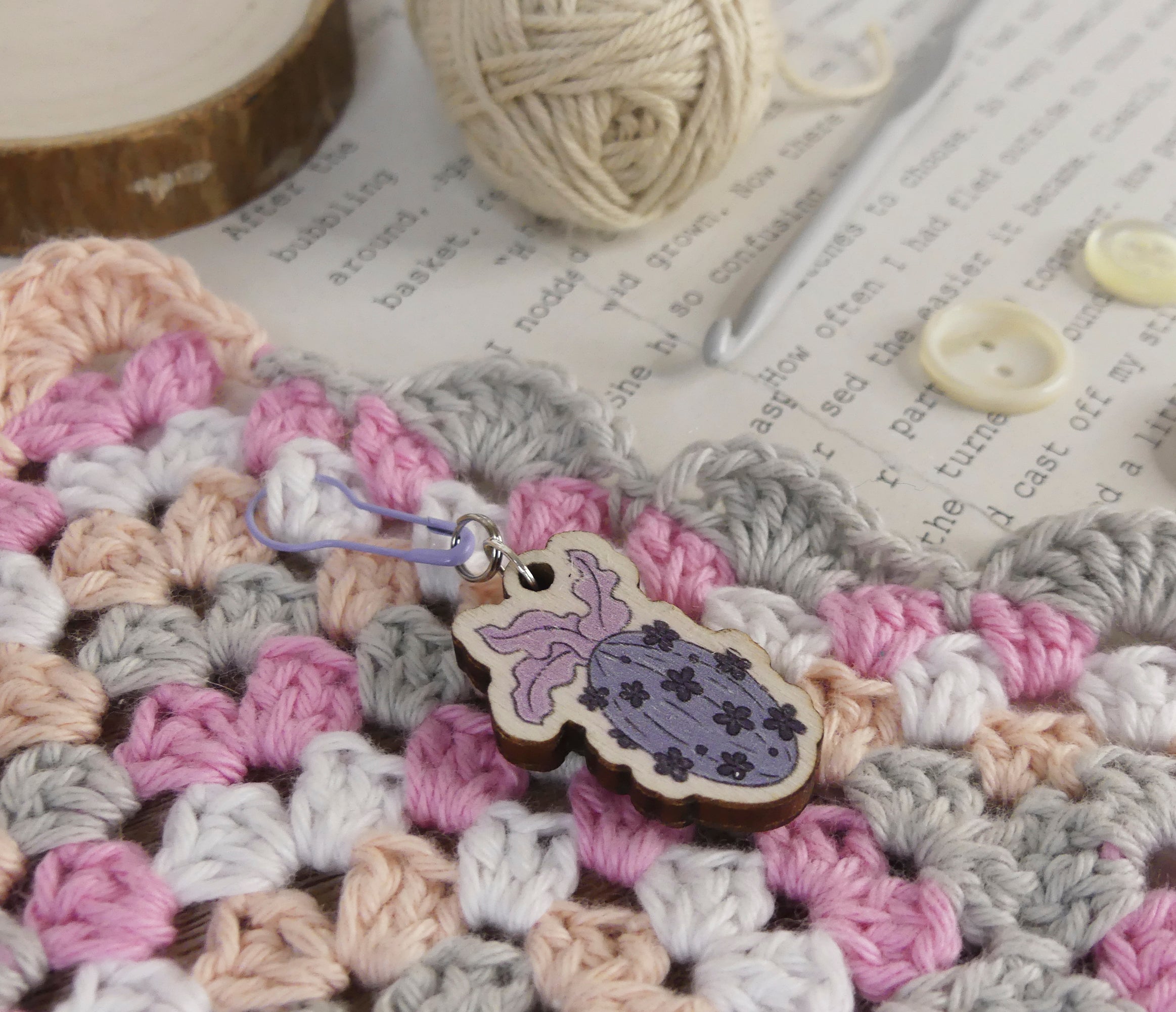 Floral Stitch Markers