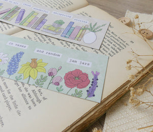 meadow afternoon bookmarks close up