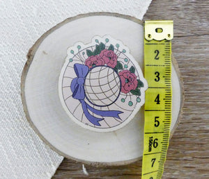 afternoon hat pin with tape measure