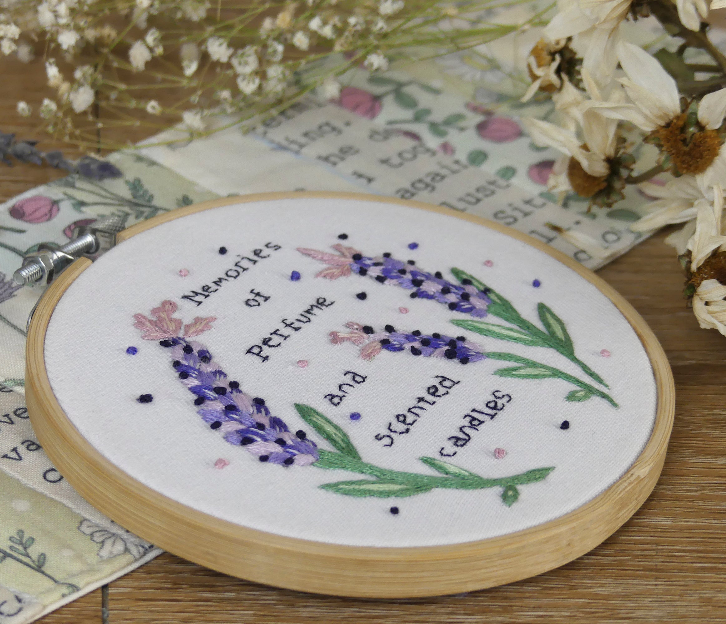 Embroidery Hoop - Lavender