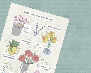 Meet the Desktop Garden - 5x7 Art Print