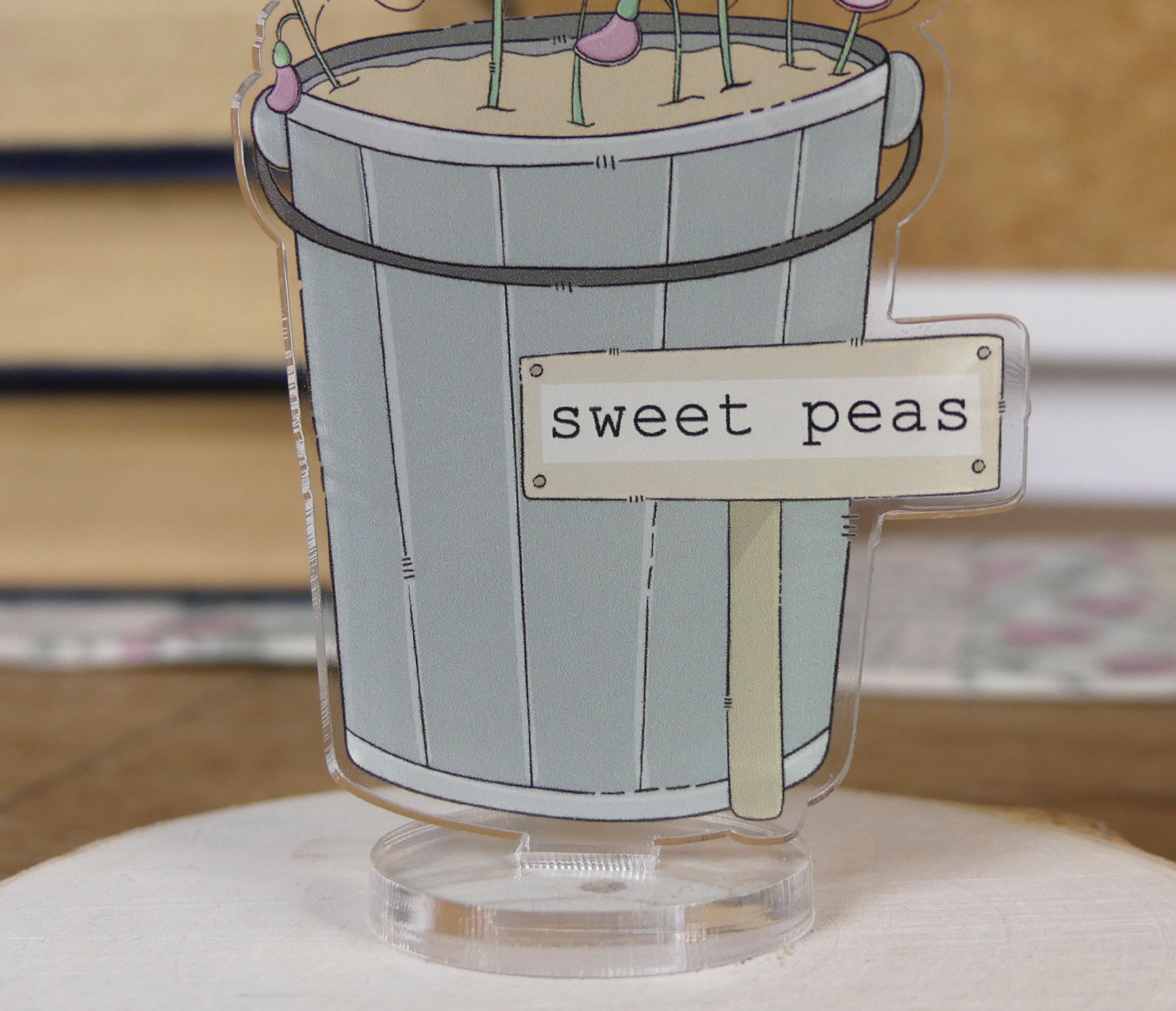 Acrylic Standee - Sweet Peas