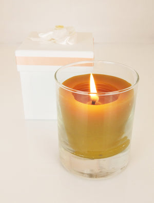 Pure beeswax essential oil candle
