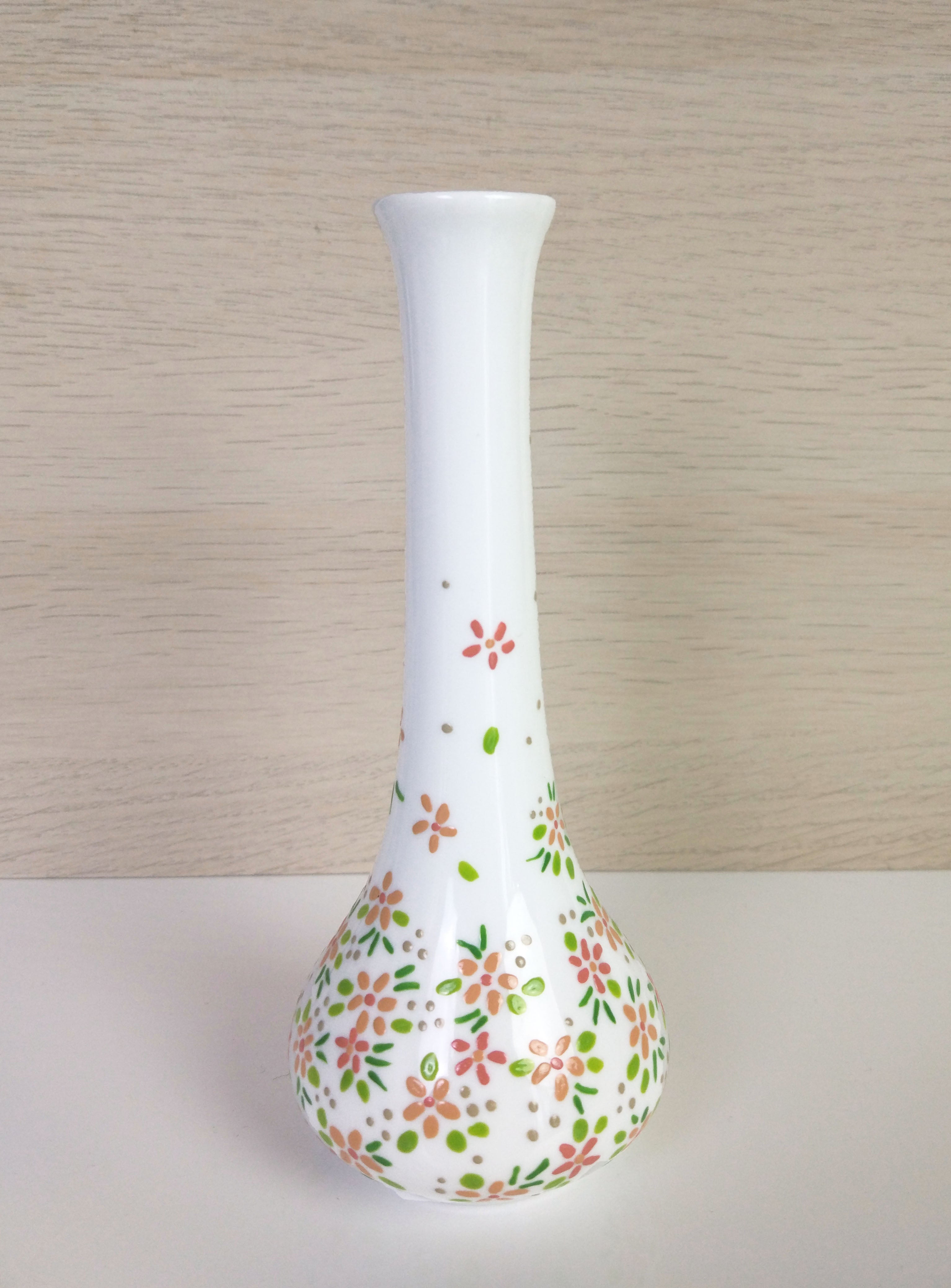 Hand Painted Single Flower Vase